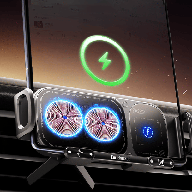 Sakerplus Kabellose Ladestation Mit Drehbarer Auto-Halterung