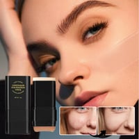 Dual-Ended Concealer Stick with Built-In Brush