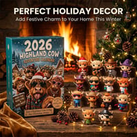 2026 Highland Cow 24-Day Advent Calendar Blind Box Set