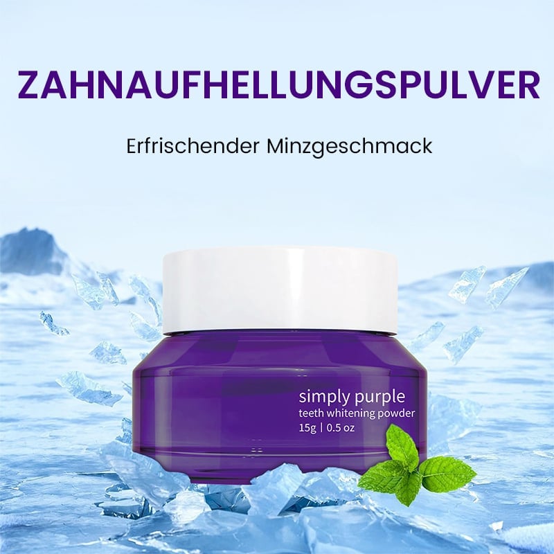 Weißmacher-Zahnpulver für strahlende Zähne