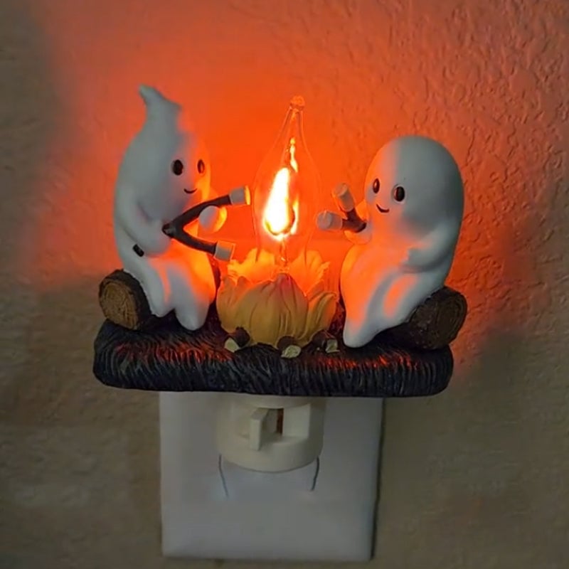 Geist Lagerfeuer Blinkendes Nachtlicht