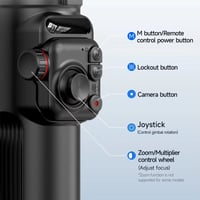 Smart 3-Axis Gimbal Stabilizer with AI Tracking – Professional Video Shooting Tool
