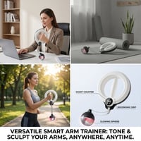 360° Smart LED Arm Hula Hoop Fitness Exerciser