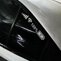 Reflecterende sticker batterijsignaal