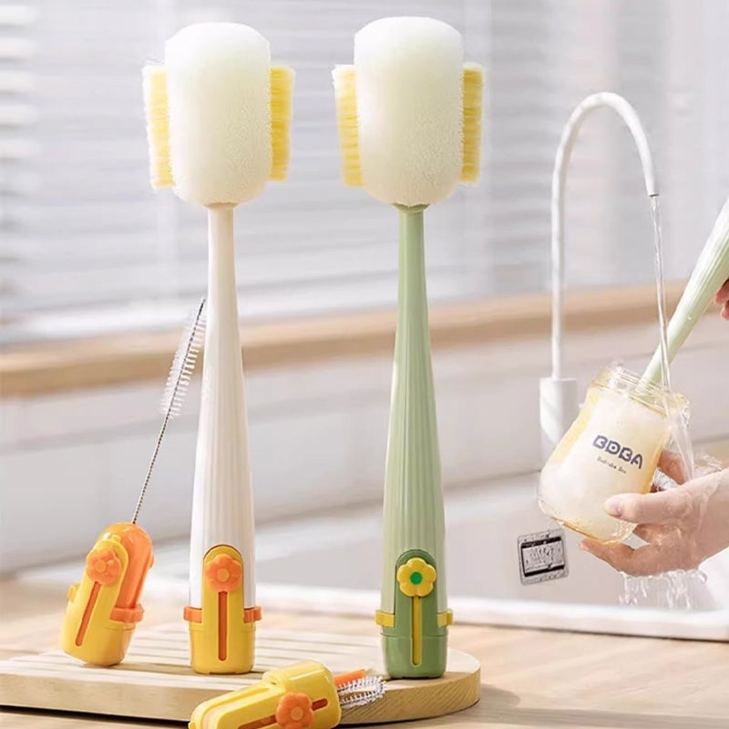 5-in-1 Multifunktionale Tassen- & Flaschenreinigungsbürste