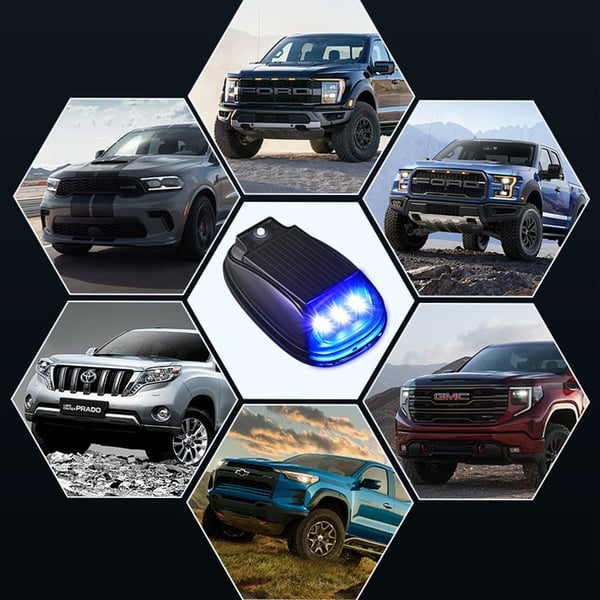 Solar Car Roof RGB Strobe Light
