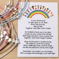 Erster Tag der Schule Armband und Karte Sets Student Geschenk von Lehrer