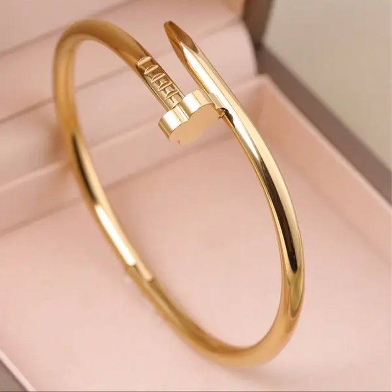 Gold-Plated Diamond-Studded Bracelet