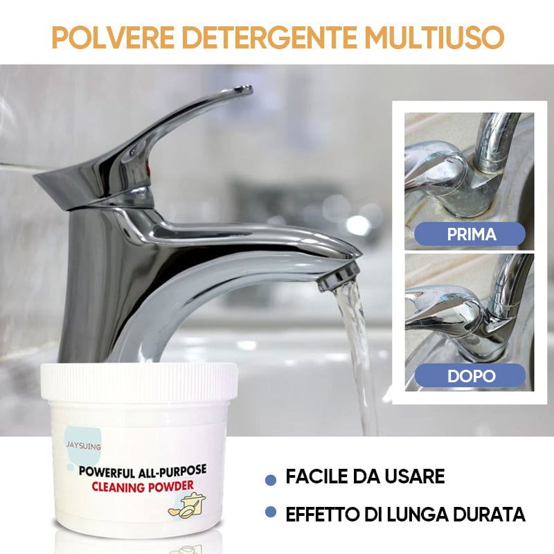 Potente polvere detergente multiuso per la cucina