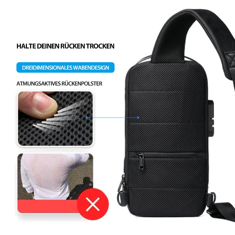 USB-Brusttasche Für Herren
