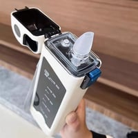 Portable Square Water Bottle with Straw