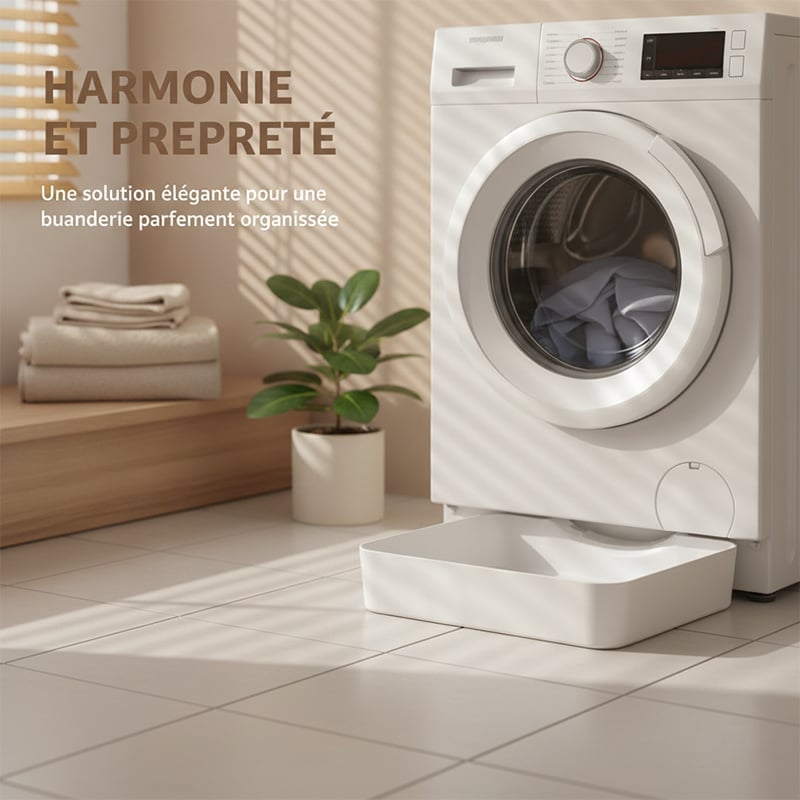 Bac de récupération pour lave-linge