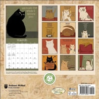 Et år med Snarky Cats 2024 veggkalender