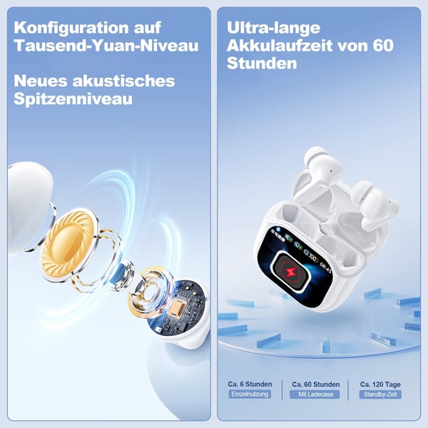 AI SmartScreen Übersetzer-Ohrhörer