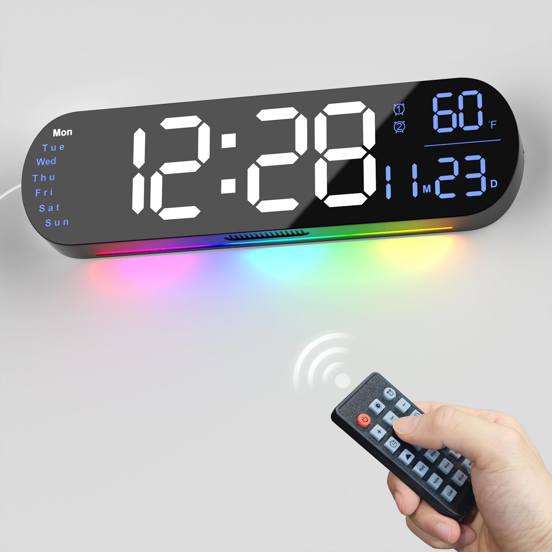 Saker Multifunktionsuhr mit LED-Anzeige
