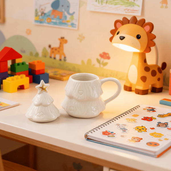 DIY Ceramic Christmas Tree Coloring Mug