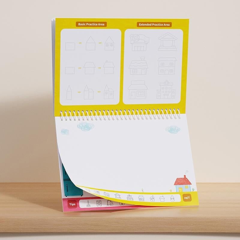 Reusable Grooved Workbooks for kids - 6 Books