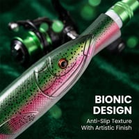 Fish-shaped telescopic rod