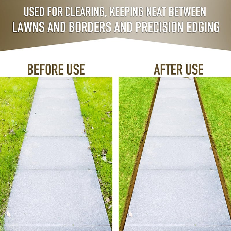 Half-moon lawn edger with T-handle