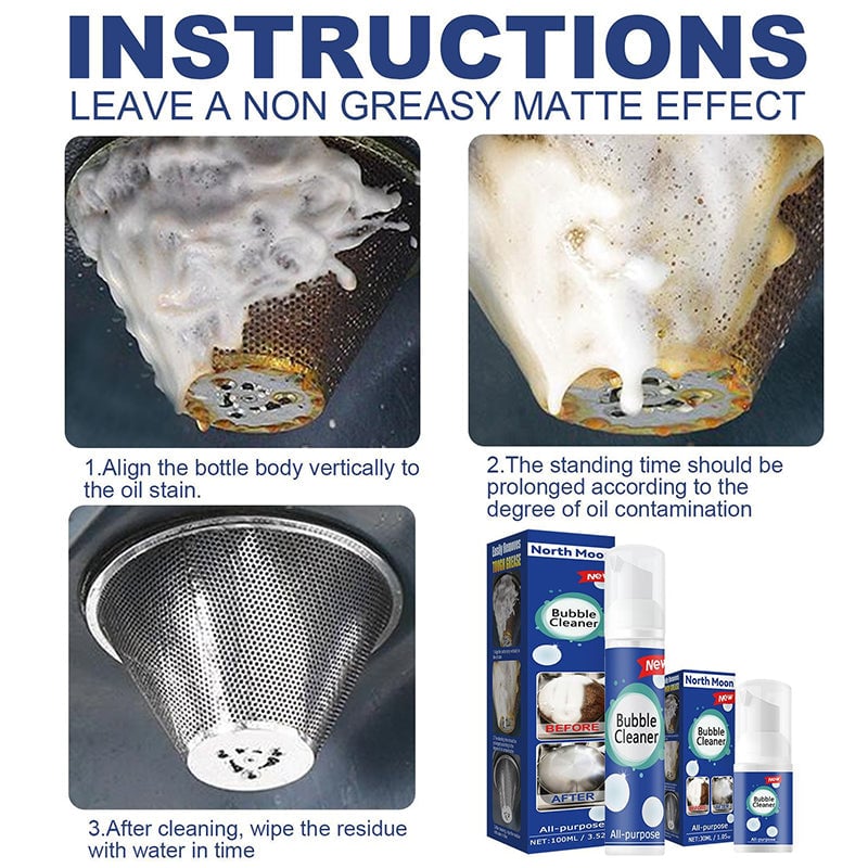 Schuimende reiniger voor zware olievlekken