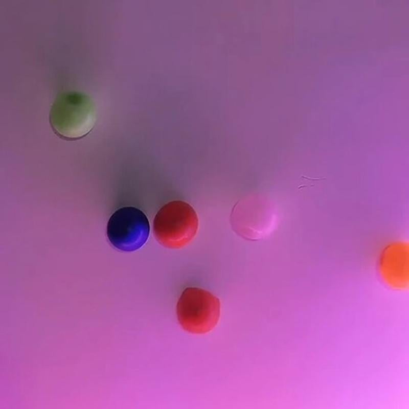 Fluorescerande Klibbiga Målbollar