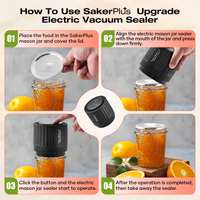 SakerPlus® Electric Mason Jar Vacuum Sealer