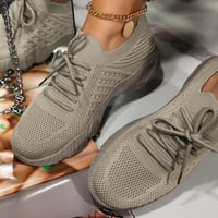 Lace-Up Mesh Shoes
