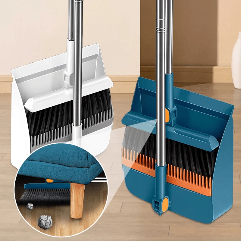 Sakerplus® Rotating Broom and Dustpan Set