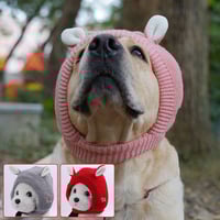 Dog Ear Muffs Noise-Protection Knitted Hat