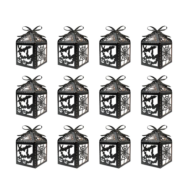 Halloween-Themed Glitter Decorative Candy Box