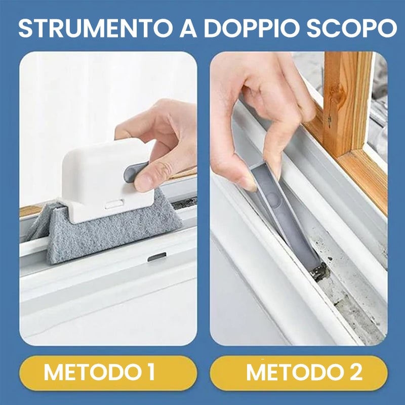 💦💯Strumento per la pulizia delle scanalature 2 in 1