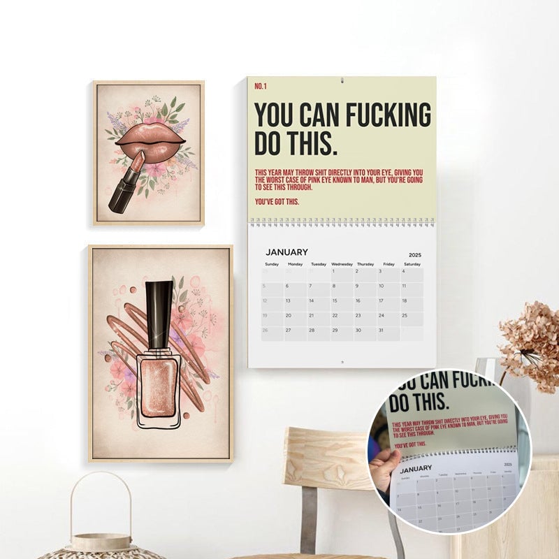 🤣The Year Of Your Fucking Year Calendar-Your Kick-Ass Motivational Calendar(2025)