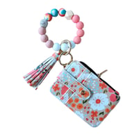 Boho Credit Card Holder Keychain Bracelet