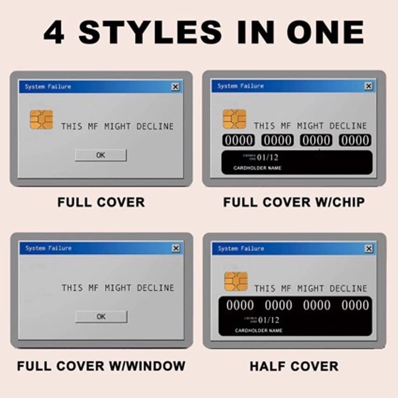 Fun Credit Card Stickers