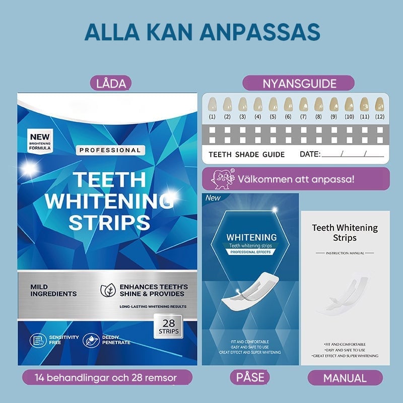 Tandblekningsremsor