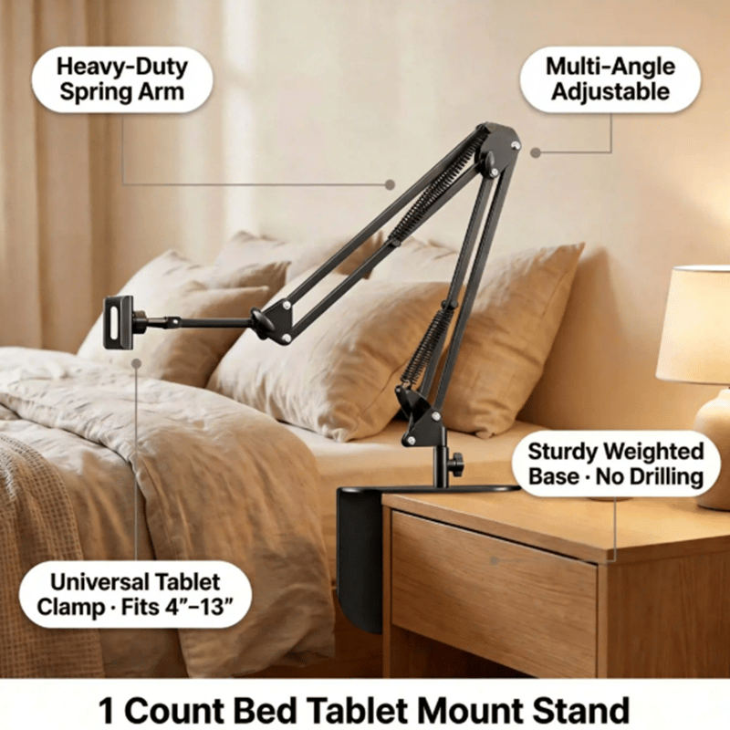 Sakerplus® Bed Overhead Phone Tablet Stand Holder