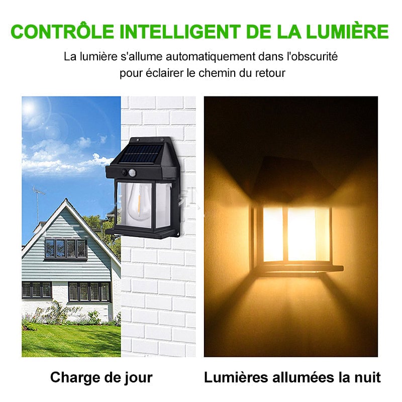 ☀Applique murale solaire en tungstène pour l'extérieur☀