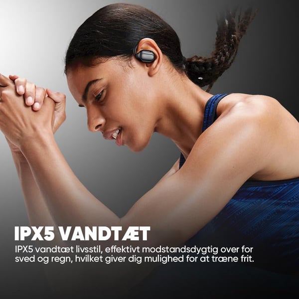 Trådløse Bluetooth-øretelefoner med åbent øre