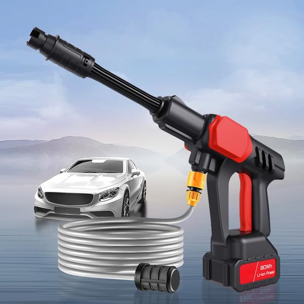 Portable Wireless High Pressure Car Wash Water- Gun