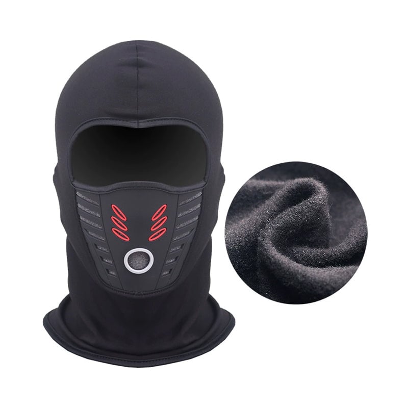 Winterliche, winddichte Thermo-Fleece-Gesichtsmaske für Radfahren und Outdoor-Sportarten.