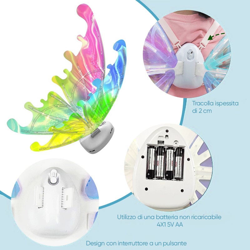 Elektrische Schmetterlingsflügel Kinder Spielzeuge für draußen