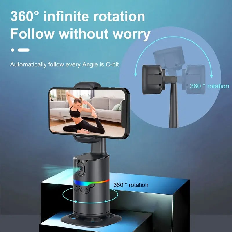 360° Rotatable Intelligent Automatic Pan-Tilt Stabilizer