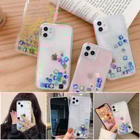 Liquid Glitter Icon Phone Case Cover
