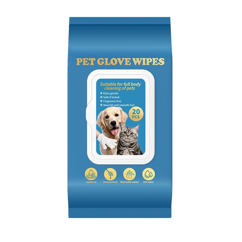 Pet Glove Wipes--20 PCS