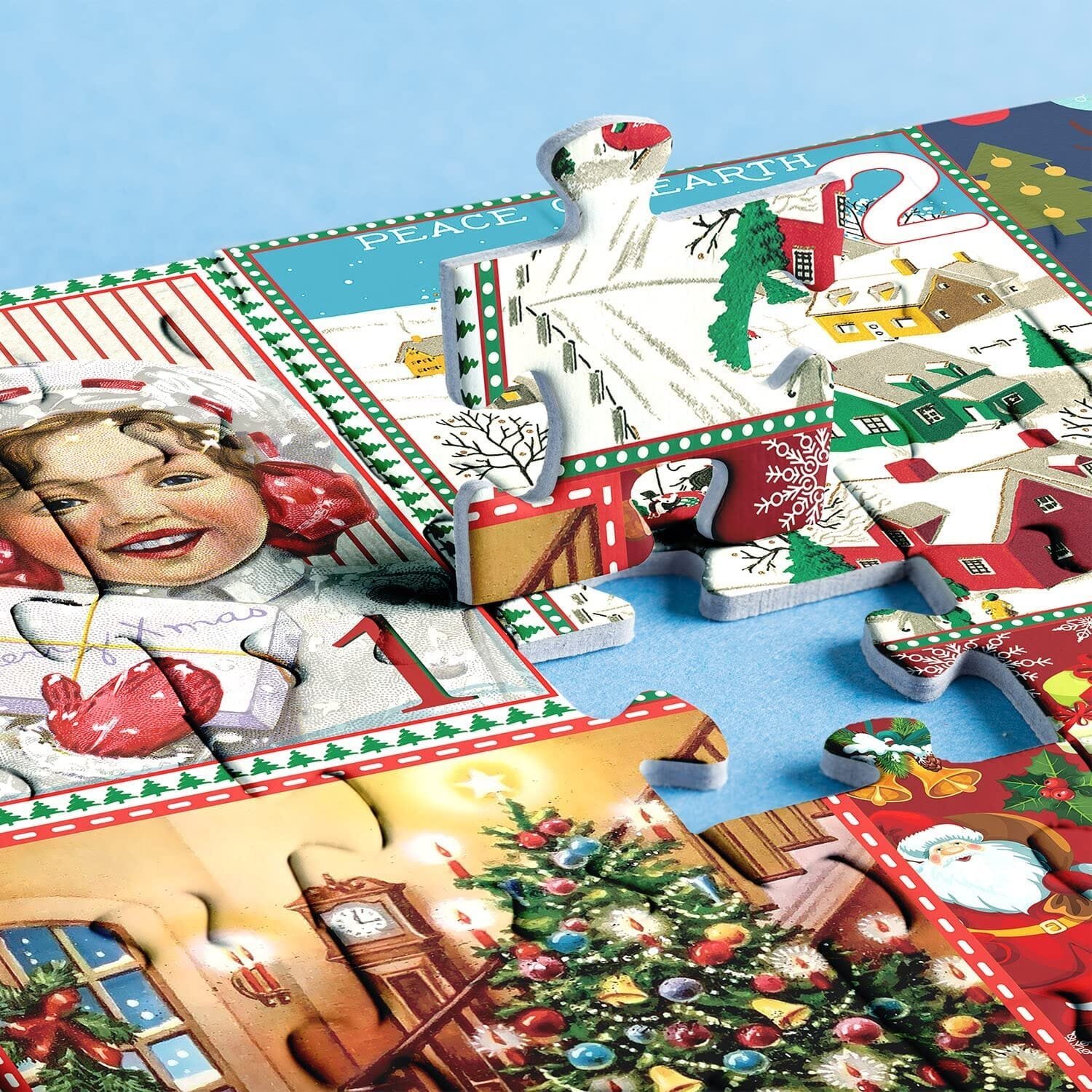 Sakerplus® Christmas Advent Calendar Jigsaw Puzzle 1000pcs