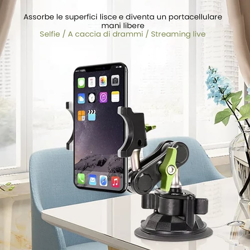 🚗Braccio universale con testa a sfera per telefono