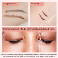 Roterende eyeliner-stempelpenn med dobbelt-hode design