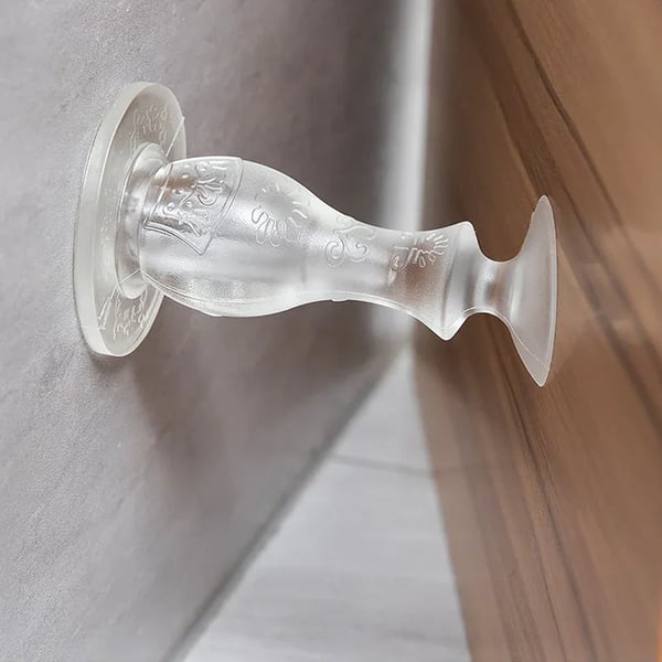 Arrêt de porte anti-collision en silicone transparent