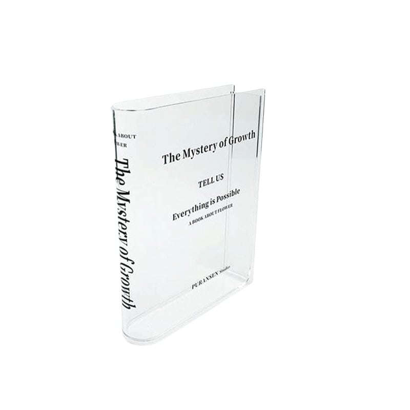 Book Shape Acrylic Vase