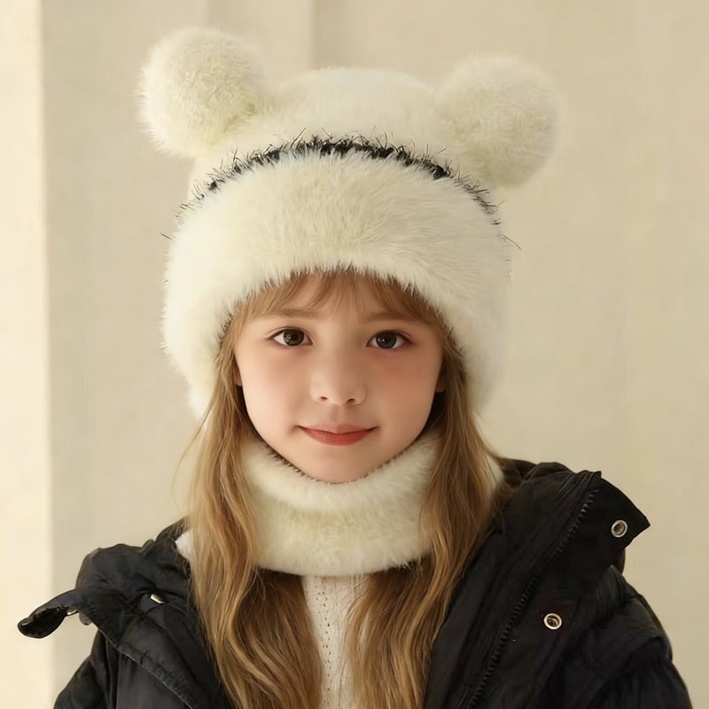❄️ 4-in-1 Winter Warmth Integrated Kids' Hooded Hat